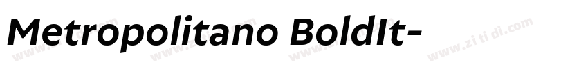 Metropolitano BoldIt字体转换